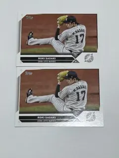 Topps 佐々木朗希 千葉ロッテマリーンズ カード 2枚セット