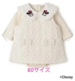 【美品】petit main ミニーマウス ワンピース 80cm