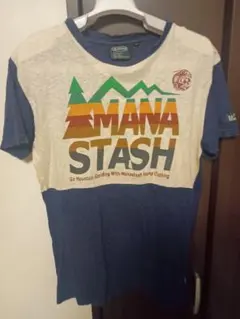 良品！マナスタッシュ ヘンプ混半袖Tシャツ サイズМ