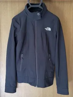 ノースフェイス　ブラックジャケット　ソフトシェル