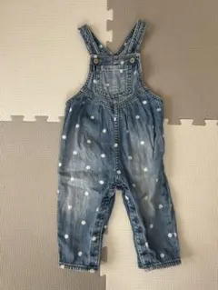 Baby Gap デニムオーバーオール 水玉模様　12-18m