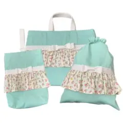 期間限定価格　入園セット　3点セット　女の子　かわいい　入学セット　花柄