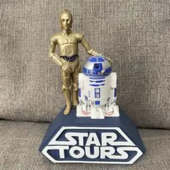 カリフォルニアディズニー　スターウォーズ R2D2 C3PO 貯金箱　フィギュア