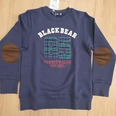 140☆ミキハウス Black Bear☆トレーナー ネイビー