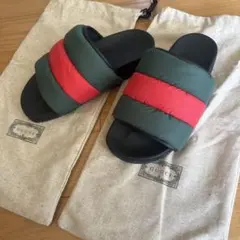 希少サイズ　GUCCI グッチ シェリーライン パデッド　スライド　サンダルのサムネイル