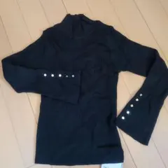 〚未使用品〛☆tal.by.yumi☆ハイネックリブプルオーバー　ブラック