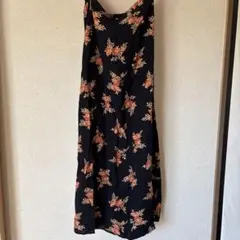 LAURA ASHLEY 花柄ロングフレアスカート