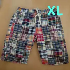 GLOBAL WORK パッチワーク チェック ショートパンツ XLのサムネイル
