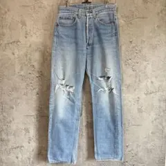 90s Levi’s 501 USA製 クラッシュ デニム W32 グランジ