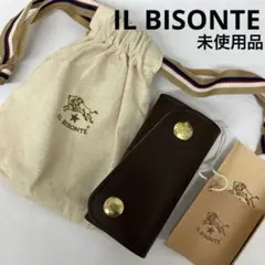 【未使用品】 IL BISONTE イルビゾンテ 4連フック　レザーキーケース