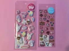 new⭐︎サンリオ⭐︎ぷっくりキラキラシール/ぷくっとシール　2点セット