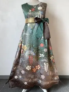 3218 着物　リメイク　ドレス　ワンピース