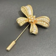 DIORリボン Dロゴ ピアス ブレスレット セット ラインストーン
