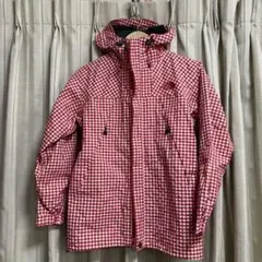 【お値下げ】古着ノースフェイス サイズ150 赤色格子柄