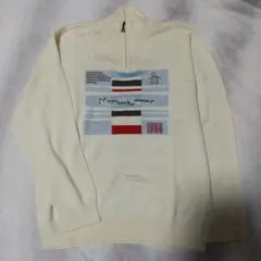munsingwear アイボリー ハーフジップ セーター