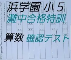 浜学園　小3 灘中合格特訓 算数　書き込み消し済　解答付　原本 浜学園 小6 最高レベル特訓 最レ 全冊 2024年改訂版 最新