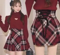 2026年最新】MichellMACARON フレアチェックスカートの人気アイテム