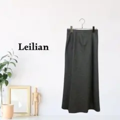 zk370【M】Leilian ひざ丈スカート 無地 きれいめ オフィスのサムネイル