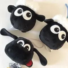 【ひつじのショーン】フェイスマスコット　ショーン　ティミー　3個セット