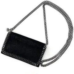 【美品】ステラマッカートニー ファラベラ ミニ ショルダーバッグ ブラック