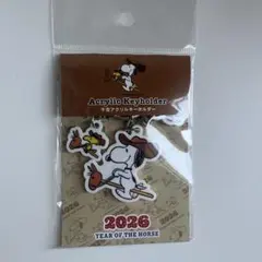 新品◆スヌーピー　 干支　アクリルキーチェーン　馬