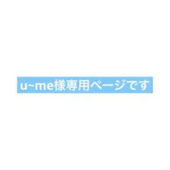 u~me様専用ページです