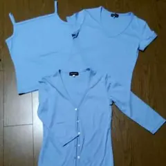 お値下 ニッセン 速乾性アンサンブル トップス nissen ３点セット M