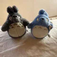 トトロ ぬいぐるみ グレーと青のセット