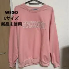 WEGO レター刺繍カジュアルゆったりスウェット/ロンT