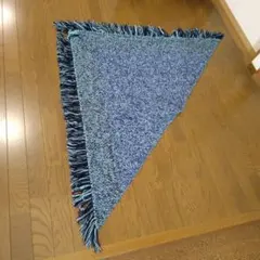 ♥️手編み.かぎ針編みの三角ストール.中古品♥️
