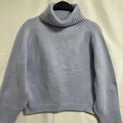 ☘️fifth タートルネックセーター　パープル　M