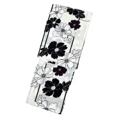 新品未使用kimono cafe猫柄浴衣2点セット 兵児帯付フリーサイズ花火