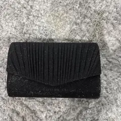 ブラックラメパーティーバッグ
