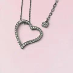 【美品】Swarovski（スワロフスキー）　ネックレス　ハート