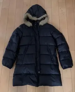 adidas フード付き ダウンジャケット　ブラック