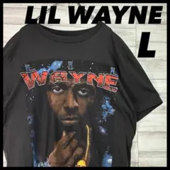 Lil Wayne フォトプリント Tシャツ ビッグプリント L ブラックのサムネイル