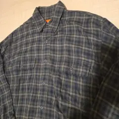 BEAMS チェック 長袖ネルシャツ S(L相当)