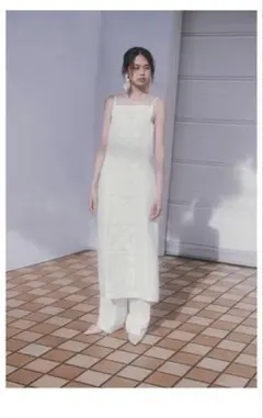 ZARA ZW COLLECTION リネン刺繍ワンピース　M 新品未使用