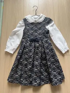 anyFAM レースドレス 100サイズ ネイビージャケット付き110