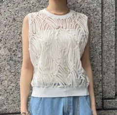 DouDou刺繍レーストップスのサムネイル