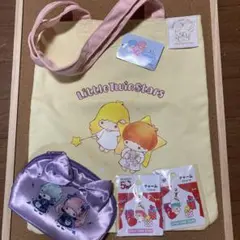 キキララトートバッグ リトルツインスターズ ・チャーム・ポーチ4点セット