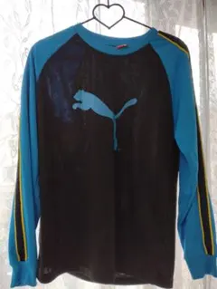 Puma 長袖シャツ 160 青・黒