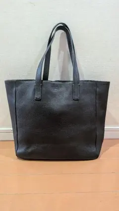 MARGARET HOWELL idea ブラックレザー トートバッグのサムネイル