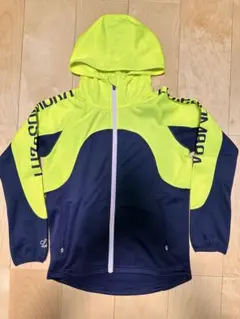 フード付きジャケット ネオンイエロー/ネイビー サイズ140