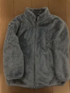 ユニクロUNIQLOベビーファーリーフリースジャケット ブルー男の子100センチ