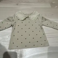 baby GAP ベージュ ハート模様 Tシャツ 12-18ヶ月