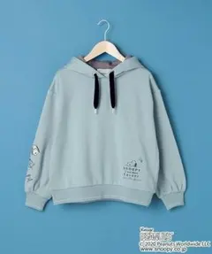 pom ponette【PEANUTSコラボ】 バックロゴプルパーカー 150