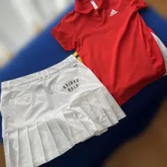 adidas ゴルフウェアセット 赤/白