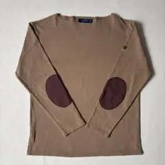 セントジェームス ウエッソン エルボーパッチ バスクシャツ 長袖 コットン