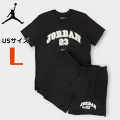 ナイキ　ジョーダン　セットアップ　メンズ　Ｌサイズ　ブラック　ショートパンツのサムネイル